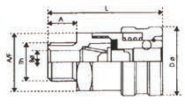 male threading socket