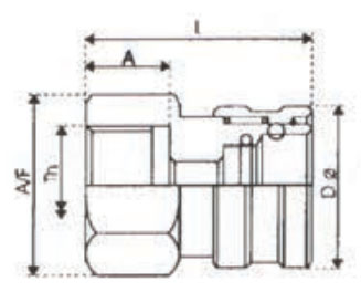 female threading socket